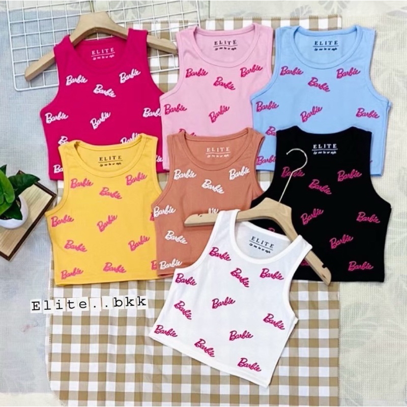 เสื้อกล้ามBarbie เล็ก(สีส้มต้องมา)