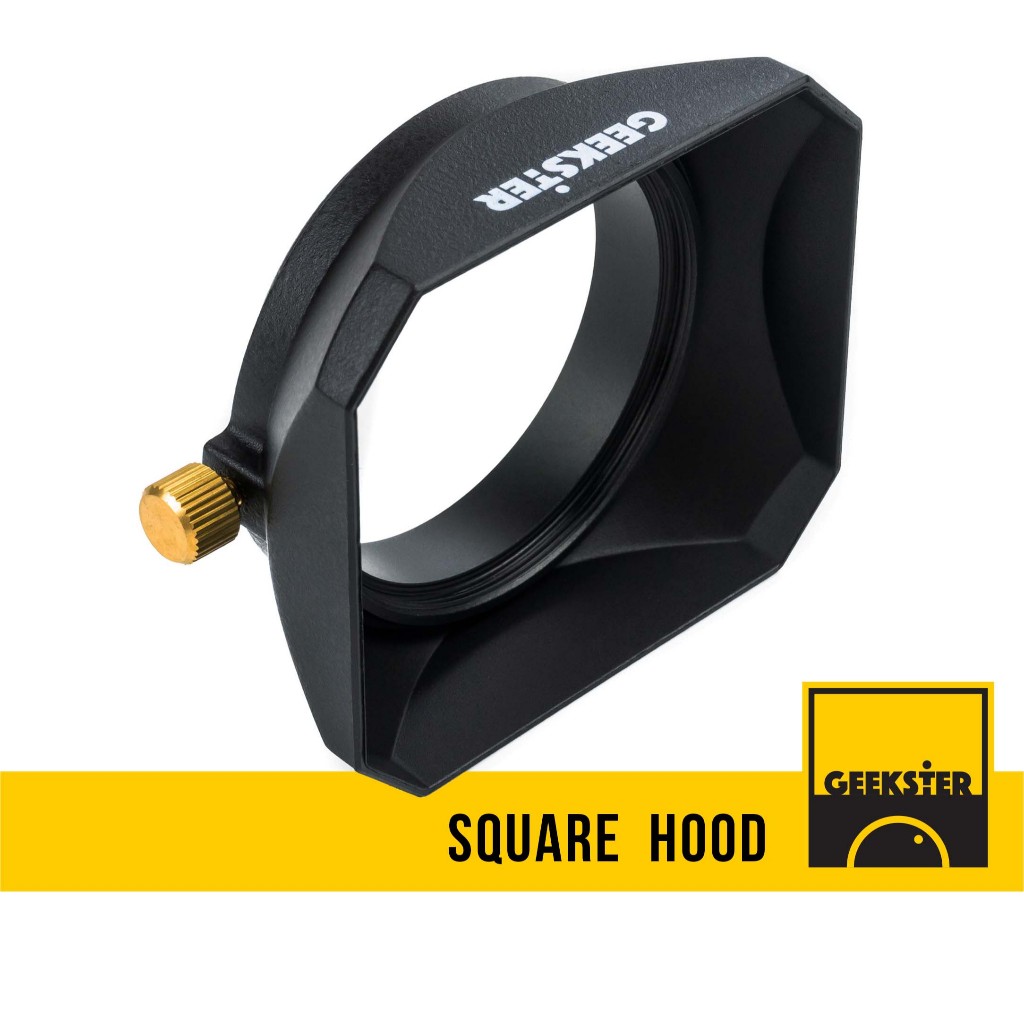 Hood ทรง สี่เหลี่ยม 49 mm ( ฮู้ด เหลี่ยม ฮู้ดสี่เหลี่ยม Square Hood 37mm 40.5mm 43mm 46mm 49mm )