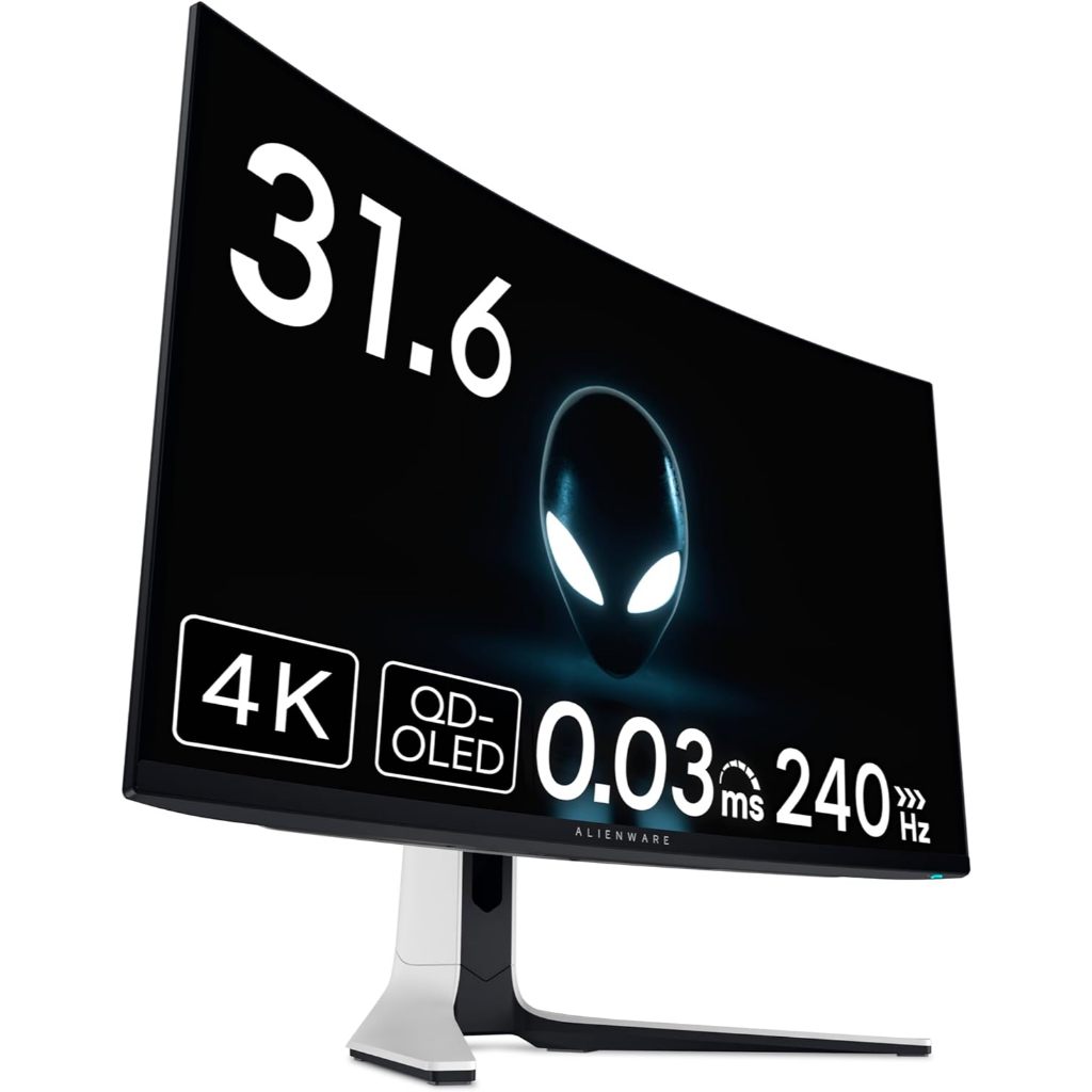 [0%] Alienware AW3225QF 32" 4K QD-OLED Gaming Monitor 1700R Curved, 0.03ms, 240Hz, Dolby Vision - 3Y