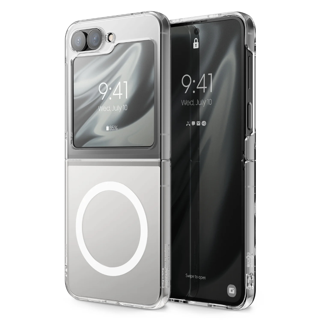 elago Magnetic Hybrid Clear Case For Galaxy Z Flip 6 เคสใสพร้อมแม่เหล็ก ไม่เกิดฟอง