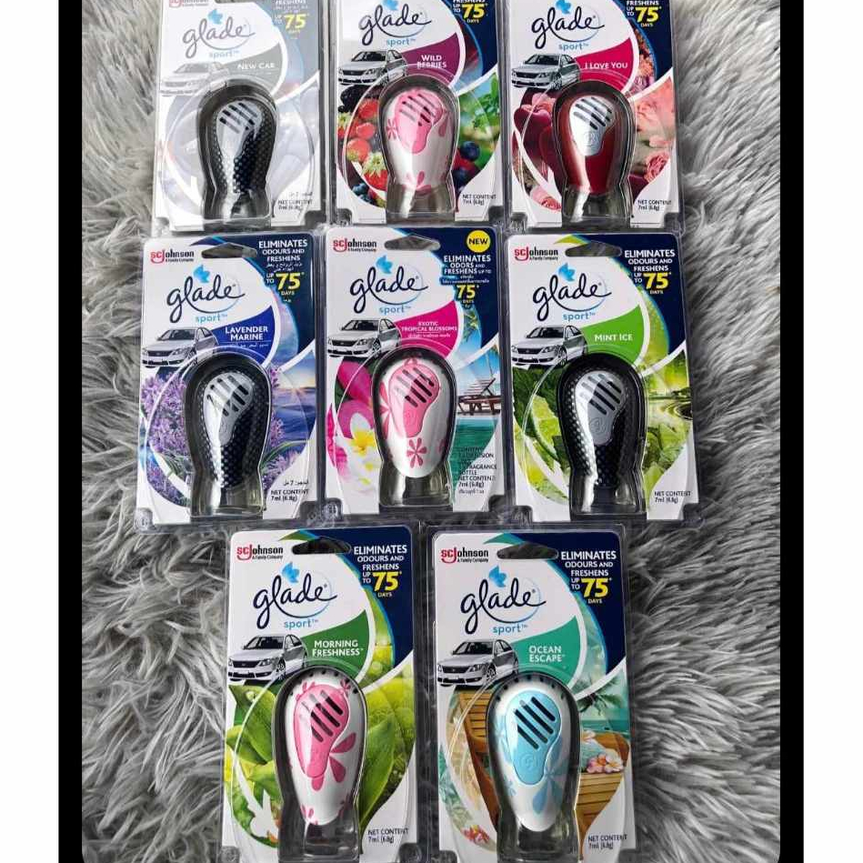 เกลด สปอร์ต น้ำหอมปรับอากาศในรถ 7มล. Glade Sport Car Air Freshener Starter 7ml