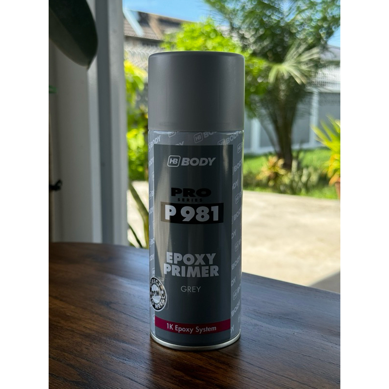 สเปรย์พ่นเกาะเหล็กกันสนิม สเปรย์รองพื้นอีพ็อกซี่ Epoxy primer สีเทา 400Cc.
