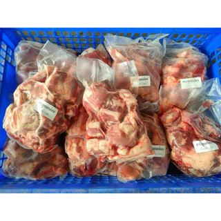 กระดูกหมูหั่นชิ้น 1Kg.🐷🔥 🚛เหมาค่าส่ง ฟรีกล่องโฟม!! ทุกจังหวัดทั่วไทย🎉 กระดูก