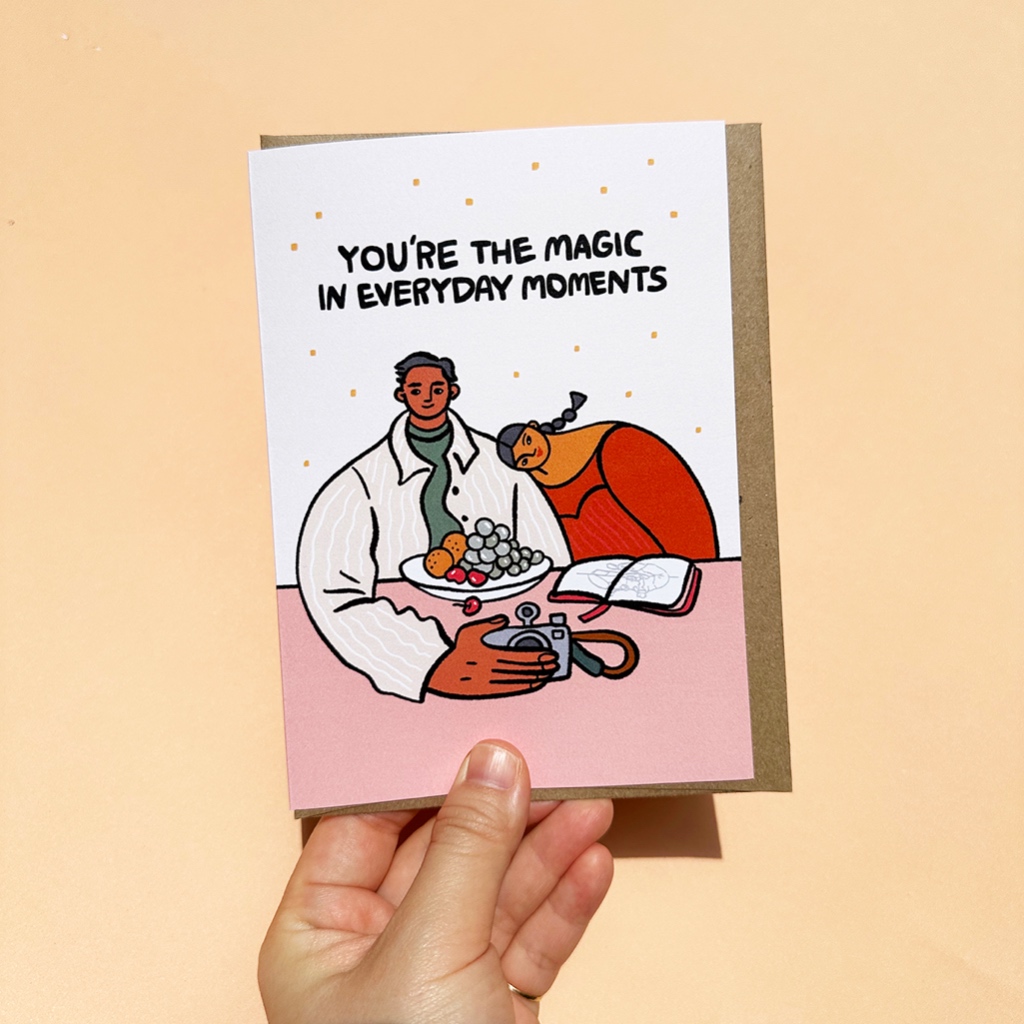 การ์ดอวยพร พร้อมซอง การ์ดบอกรัก วันครบรอบ You're The Magic In Everyday Moments | valentines card | anniversary card