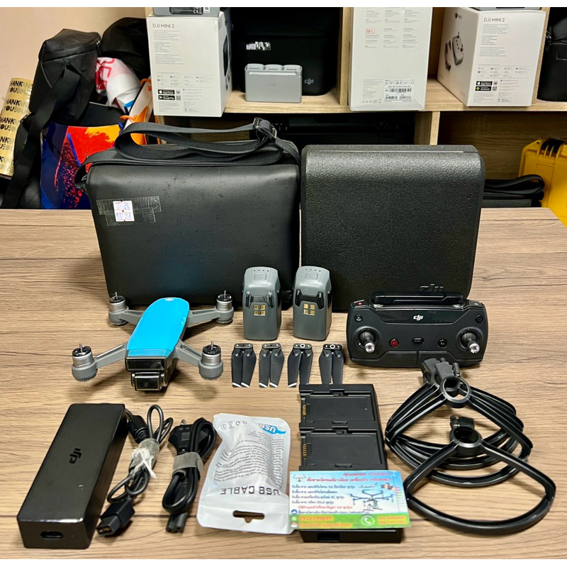 dji spark Combo สภาพสวยอุปกรณ์ครบพร้อมใช้งาน สอบถามขอรูปเพิ่มได้ รหัส TD-436