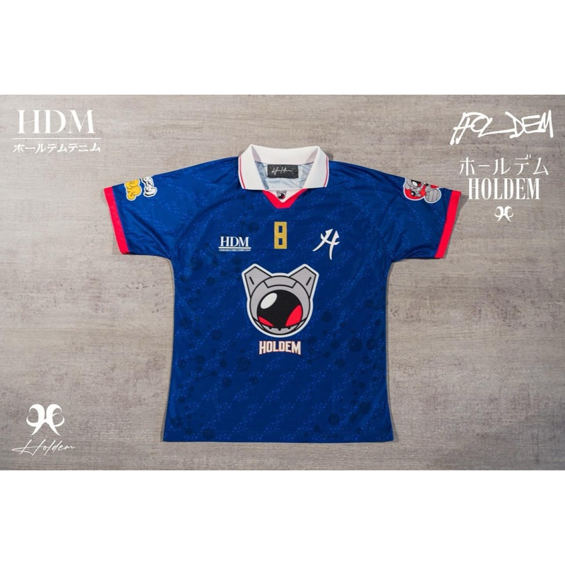 ✅พร้อมส่ง ของแท้ล้าน%✅Hold’em X #Kzer Ⓜ️ BlueSoccer Jersey