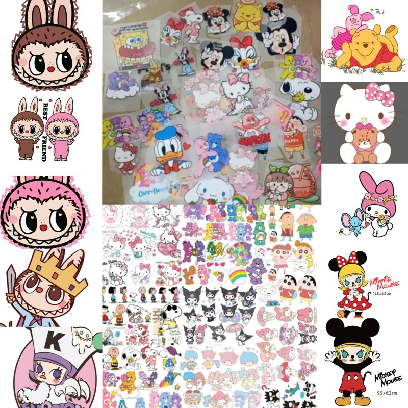 ตัวรีดขนาดเล็กคละ ลาย ใช้รีดติดเสื้อตุ๊กตา สินค้าจิ๋ว2-5 cm