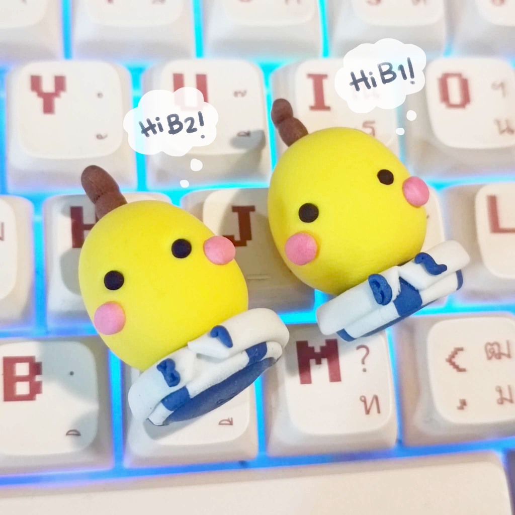 พวงกุญแจดินปั้น B1 B2 กล้วยหอมจอมซน🍌🍌