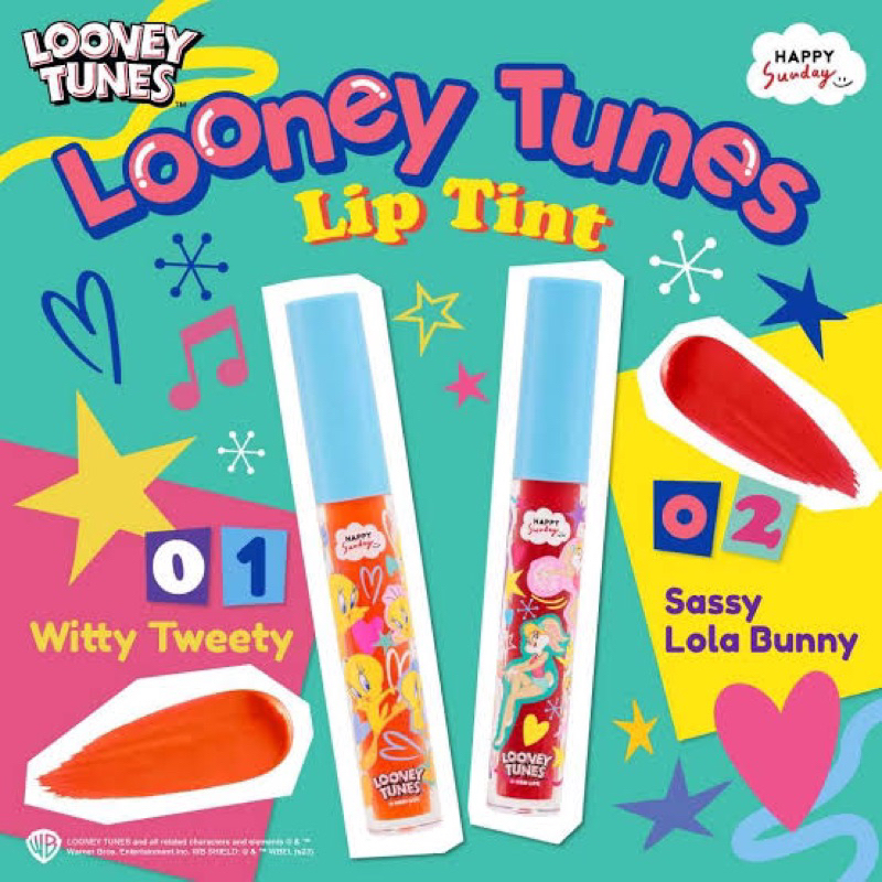 Happy Sunday 🌈 LOONEY TUNES LIP TINT | ลิปทินท์ลายลูนนี่ทูนส์