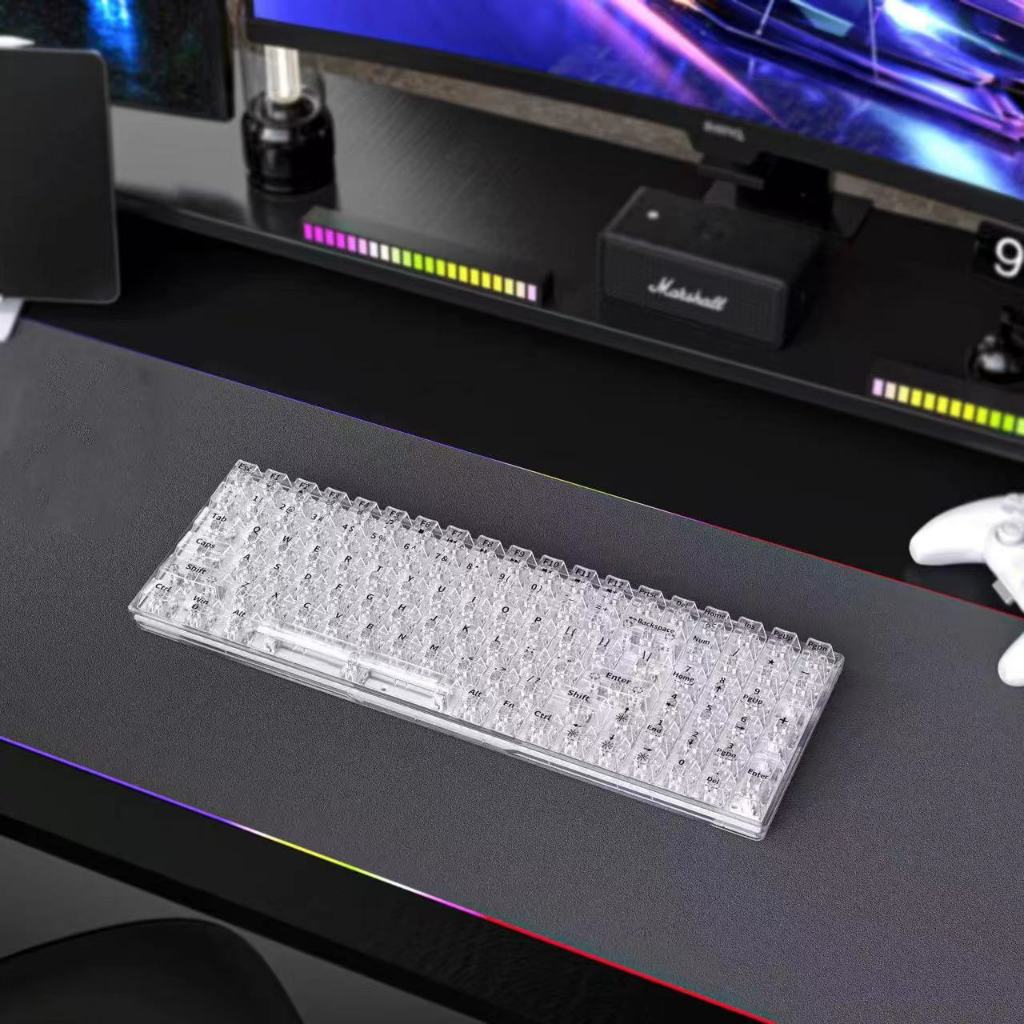 คีย์บอร์ดKeyboard Gaming Blue switch คีย์บอร์ด 100 Key Mechanical Keyboard