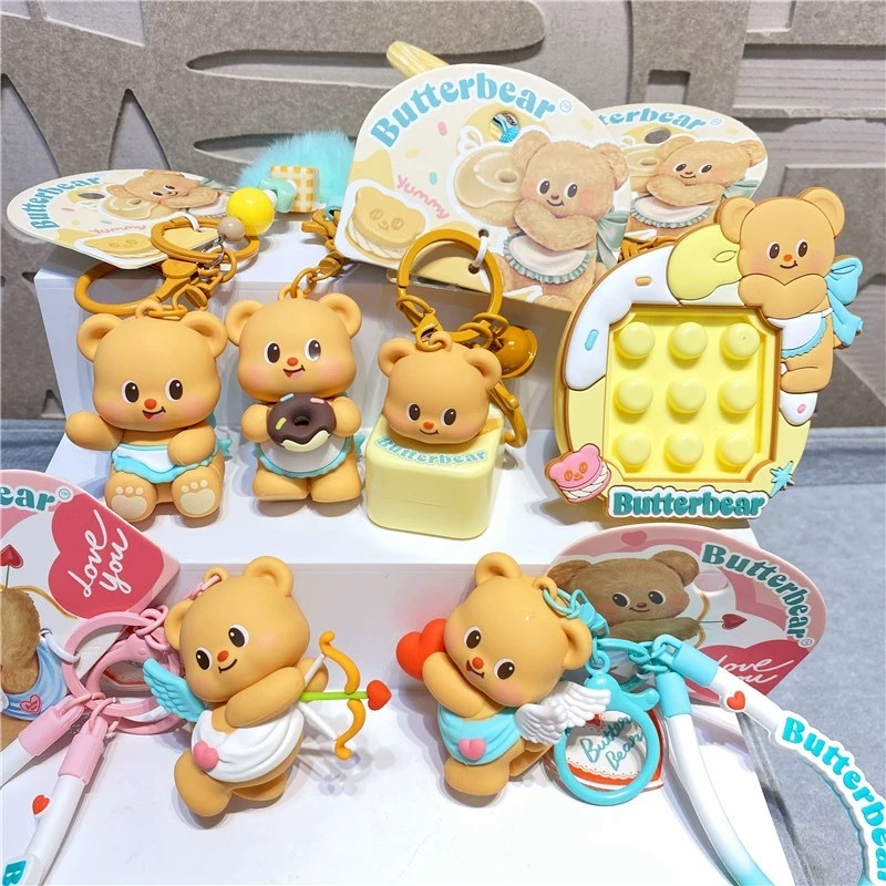 พวงกุญแจน้องหมี - Butter bear **พร้อมส่ง**