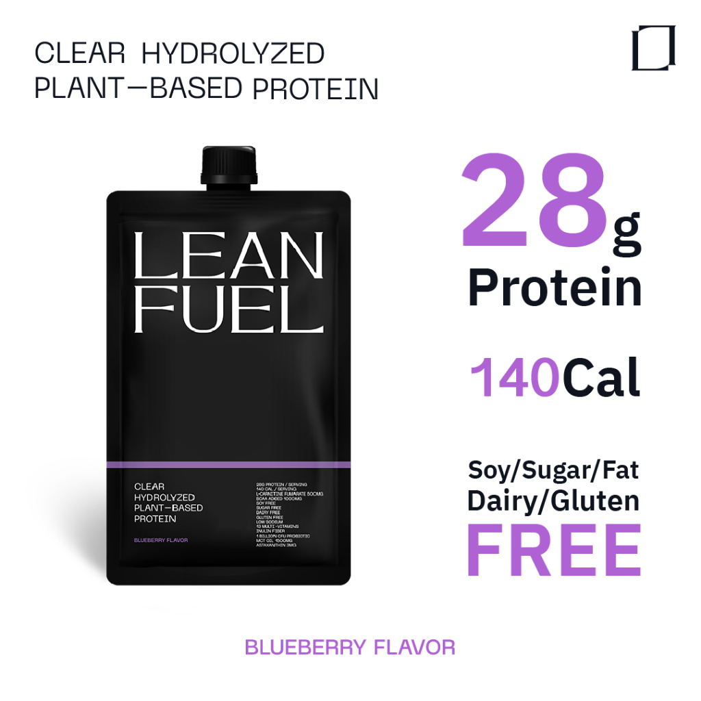 LEANFUEL โปรตีนพืชแบบใส รส บลูเบอร์รี่: ซองพกพา