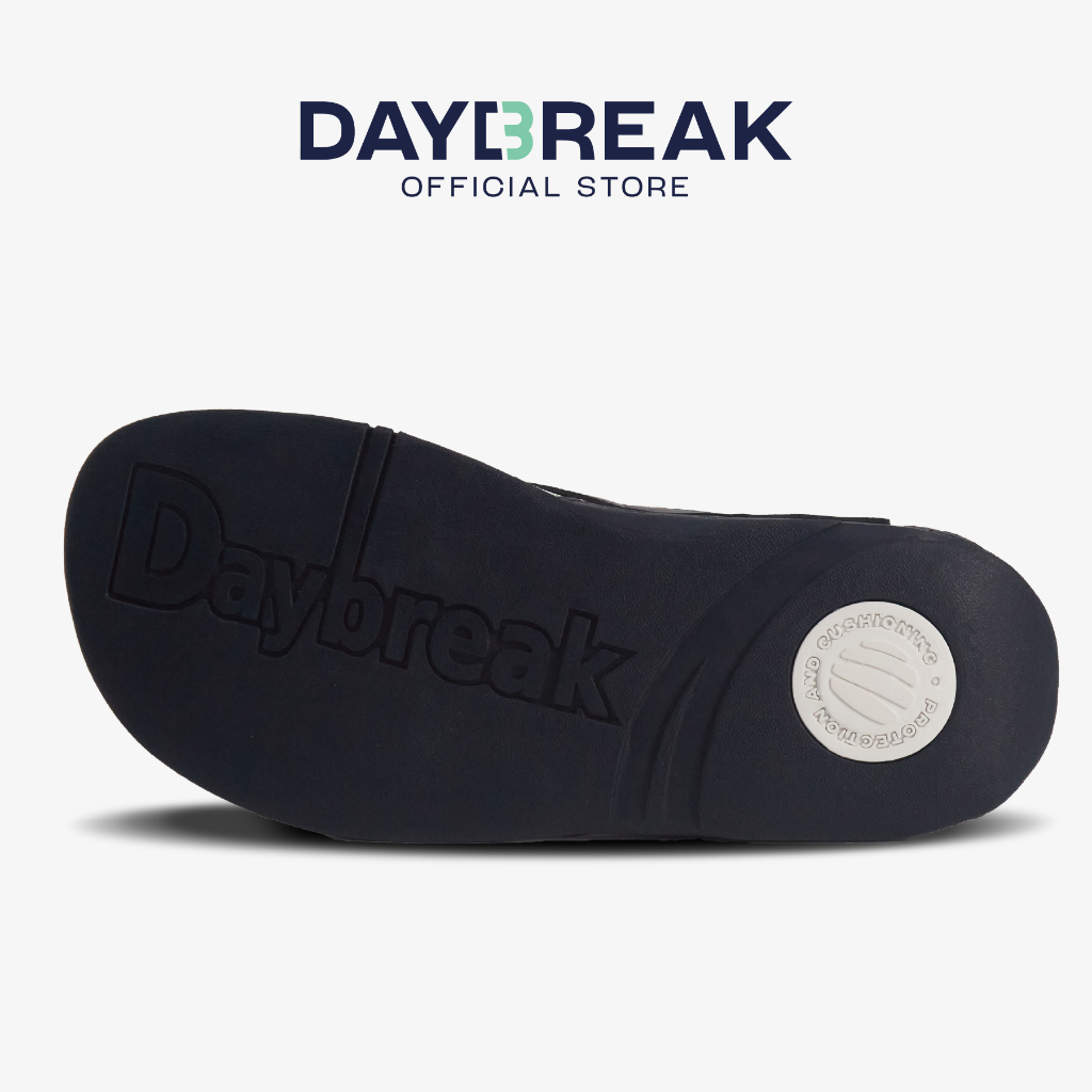 DAYBREAK Softwood Toe-Post  สีกรมพื้นขาว รองเท้าแตะสุขภาพ แบบสายไขว้ ผู้ชาย ผู้หญิง