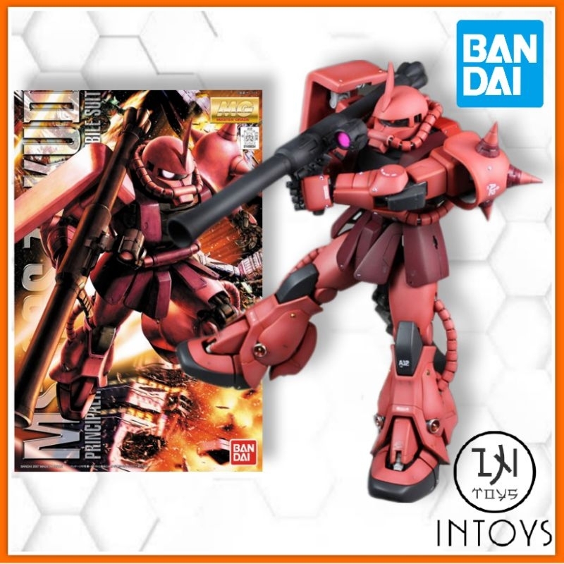 BANDAI - (MG) 1/100 MS-06S CHAR'S ZAKU II Ver. 2.0 ( Gunpla​ / Gundam Plastic Kits )