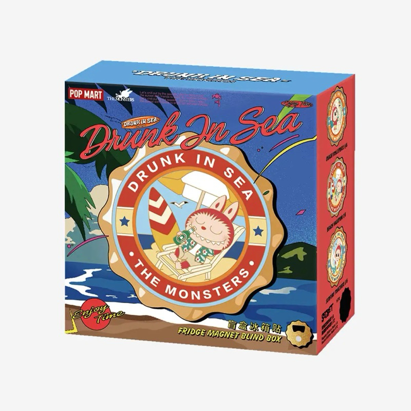 POP MART The Monsters Seaside แม่เหล็กเปิดขวด ของแท้100% Labubu Fridge Magnet อาร์ททอย ติดตู้เย็น พร้อมส่ง