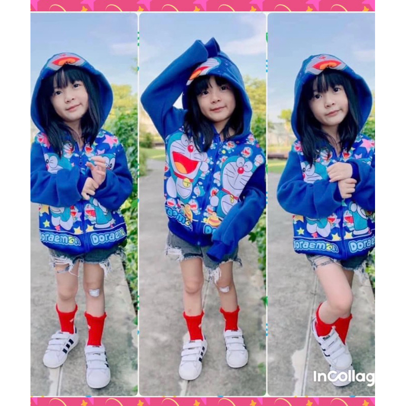 เสื้อกันหนาวเด็ก โดเรมอน 2-8 ขวบ(777)
