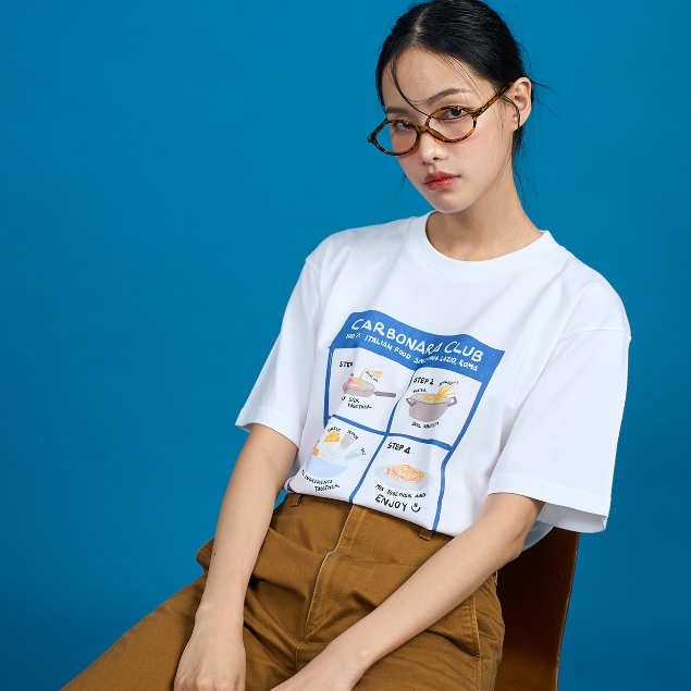 Hidden Folder (CARBONARA CLUB : Tee Shirt) เสื้อยืด Folders UNISEX เสื้อหน้าร้อน คอกลม เนื้อนุ่ม