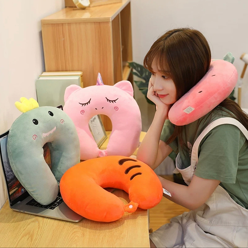 หมอนรองคอ หมอนงีบ หมอนตุ๊กตา สอดแขนได้ เบาะพิงหลัง พิงหลัง หนานุ่ม พรีเมียม อย่างดี