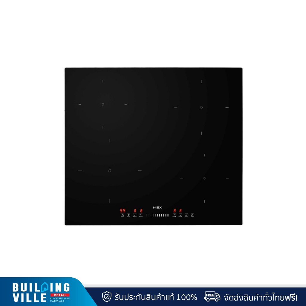 MEX เตาแม่เหล็กไฟฟ้าฐานกระจกเซรามิก รุ่น VSB564 ขนาด 60 ซม. Slider Control