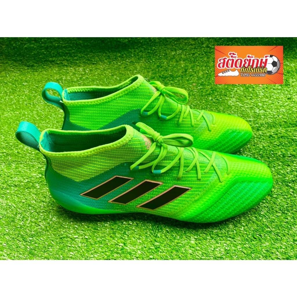 ADIDAS ACE 17.1 PRIMEKNIT FG ตัวท๊อป ไซส์ 10.5/44.5/285 มือหนึ่งป้ายห้อย