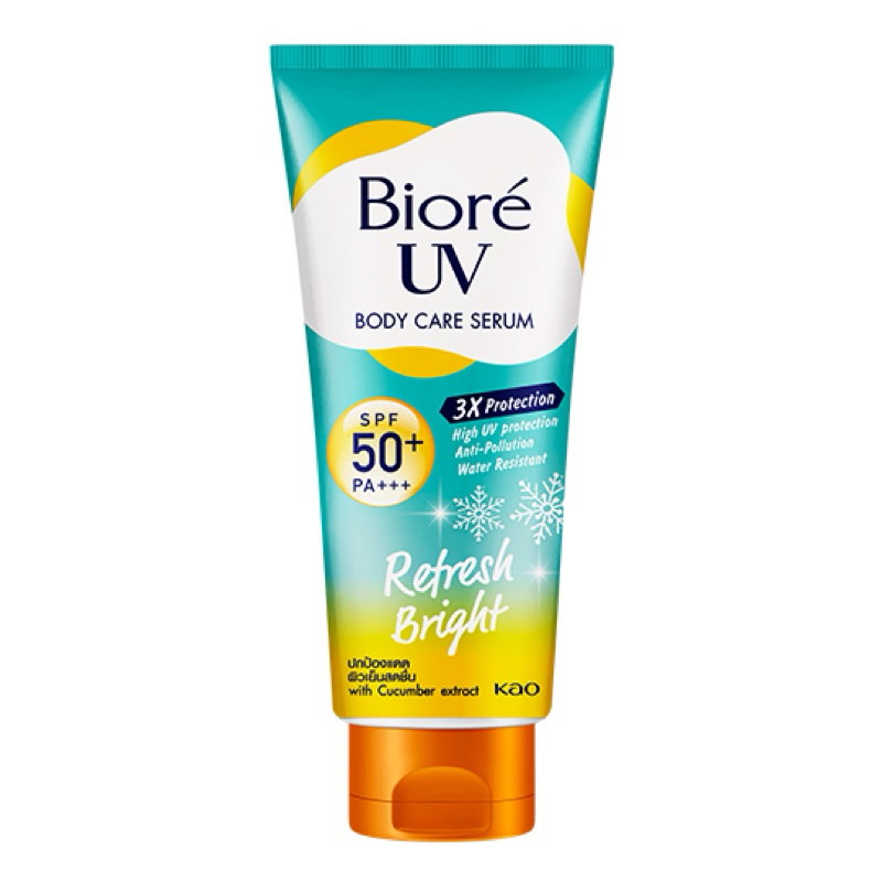 ครีมกันแดด Biore UV Anti-Pollution Body Care Serum บิโอเร กันแดดทาตัว 150ml Refresh Bright
