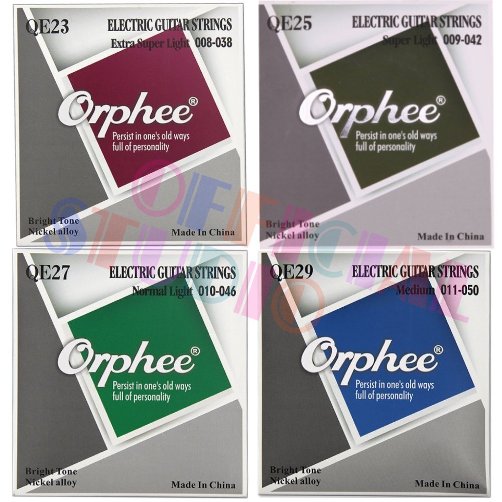 สายกีตาร์ไฟฟ้า Orphee QE series สายเคลือบกันสนิม คุณภาพดี ｛ส่งเร็ว 🚀｝