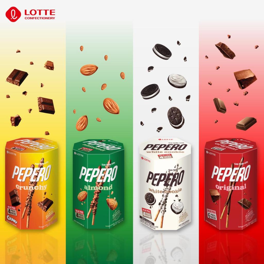 ล็อตเต้ เปเปโร่ บิสกิตแท่งเคลือบช็อกโกแลต / Lotte PEPERO