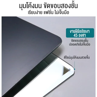 LP🔥กระจกติดผนัง🔥กระจกห้องน้ำ ไม่ต้องเจาะ ไสตล์มินิมอล สี่ขนาด สองวิธีการติดตั้ง การเจาะ/การวาง