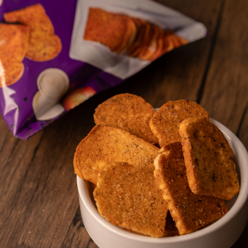 ขนมปังพริกไทยดำ ลิตเติลฟาร์ม (10ซองจิ๋ว) / Little Farm Black Pepper Crispy Bread  76 G (10 packs) - รูปที่ 4