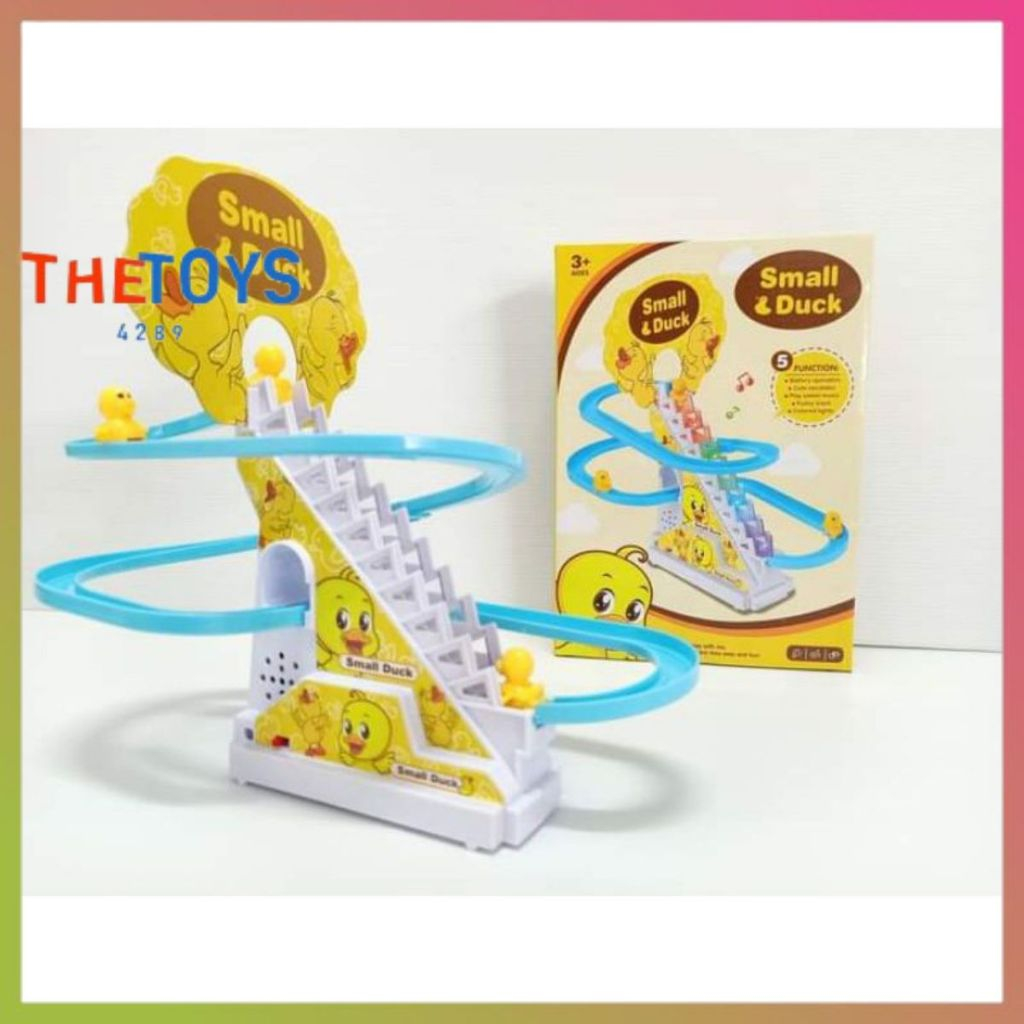 Thetoys4289【ส่งฟรี】เป็ดน้อย 668-10 ปีนบันได ของเล่นเด็ก สไลด์เป็ดน้อยสีเหลือง  เป็ดไต่บันได สไลเดอร์