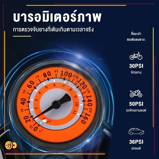 สูบลม ปั้มลมยาง ที่สูบลมจักรยาน ที่สูบลม ที่เติมลมจักรยาน ที่สูบลม และไม่เด้งกลับเมื่อปั๊ม สูบลม Air Pump