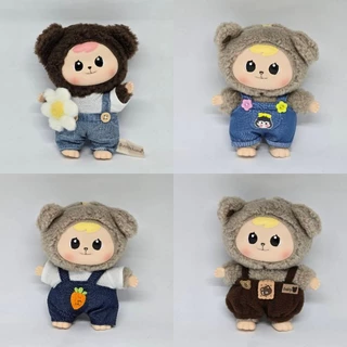 พร้อมส่งจากไทย รวมเสื้อผ้า ชุดเสื้อผ้าตุ๊กตาขนาด 17cm เปาโอ ลาบูบู้v1,2 ใส่ได้