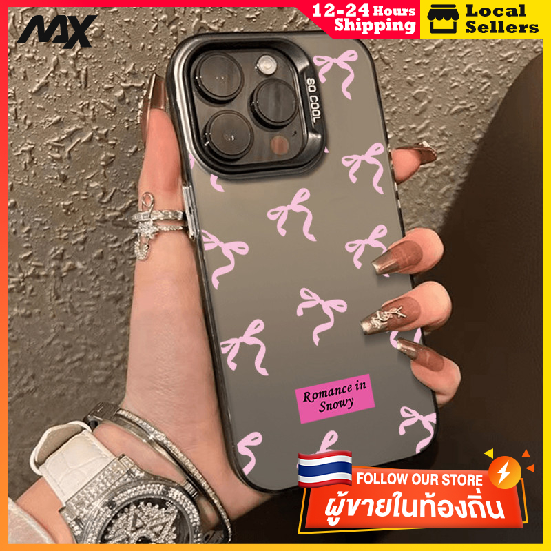 สีดำหรูหราซิลิโคนแข็งกรณีโทรศัพท์ เต็มหน้าจอผีเสื้อขนาดเล็ก for IPhone 13 12 7Plus 14 15 11 Pro MAX 8 7 6S Plus X XR XS