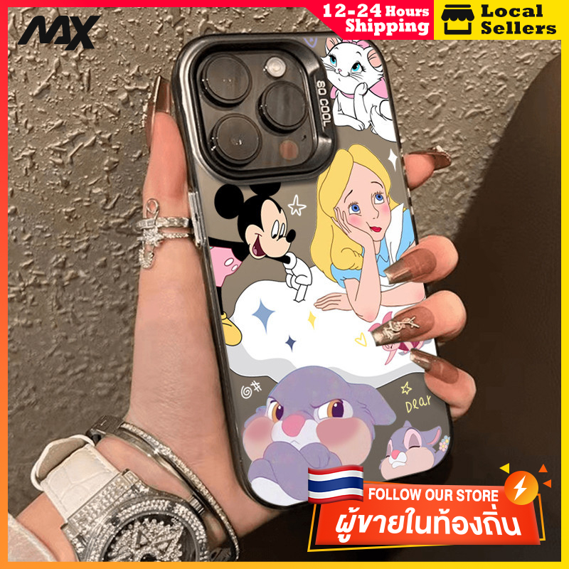 สีดำหรูหราซิลิโคนแข็งกรณีโทรศัพท์ คอลเลกชันอะนิเมะ for IPhone 13 12 7Plus 14 15 11 Pro MAX 8 6 7 6S Plus X XR XS