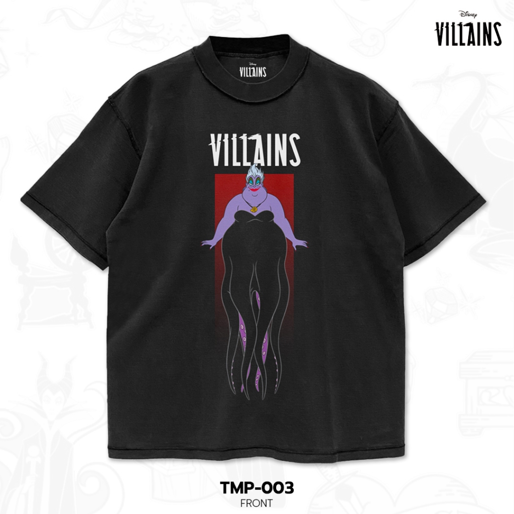 Power 7 Shop เสื้อยืดการ์ตูน ลาย "Ursula" ดิสนีย์ คอลเลคชั่น "Disney Villains" (TMP-003) — صورة 2