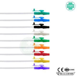 ประหยัดกว่า! สายดูดเสมหะ มี Control เบอร์10 12 14 PHENOMA ใช้ได้กับเครื่องดูดเสมหะทุกชนิด สายSUCTION