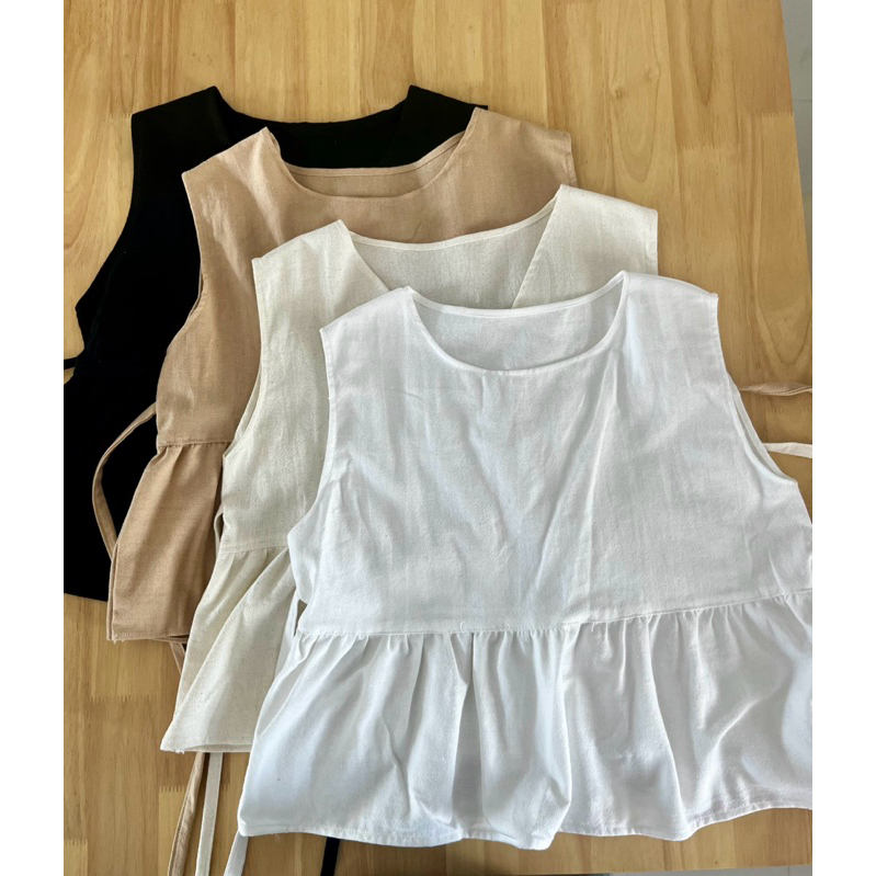 [พร้อมส่งงานไทย]🇹🇭เสื้อแขนกุดผู้หญิง ผ้าฝ้ายแท้100% สไตล์เกาหลี พี่สาวจีน ใส่สบาย ทรงเป๊ะ ตรงปก มีราคาส่ง