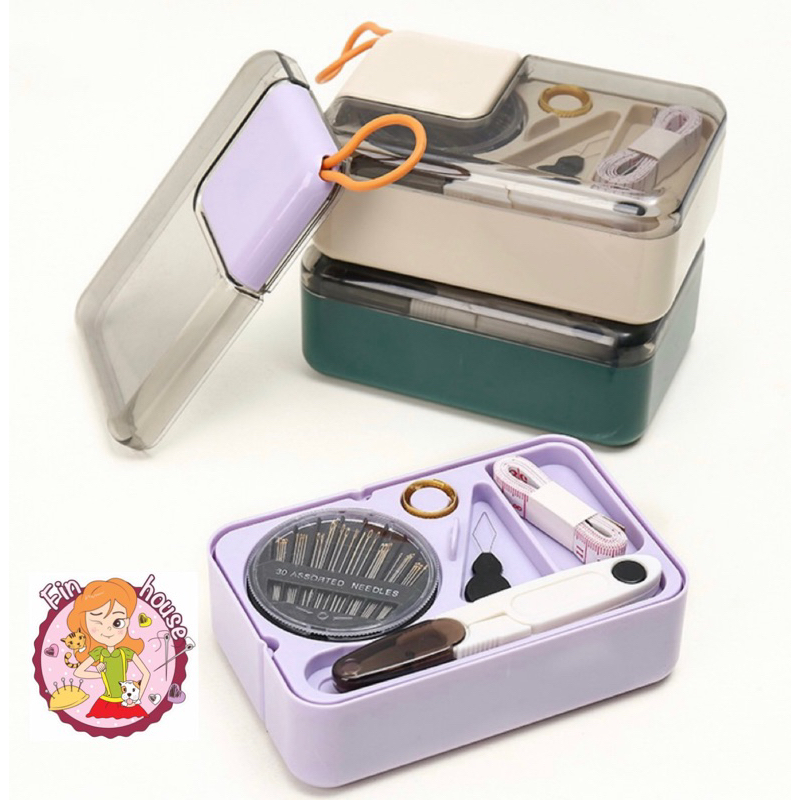 🧸ชุดเข็มด้าย อุปกรณ์เย็บผ้า ชุดด้ายเย็บผ้าครบเช็ต พร้อมด้ายหลายสี ชุดเย็บผ้าพกพา ชุดกล่องเครื่องมือเย็บผ้า 🧵🪡