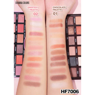 HF7006 SIVANNA COLORS EYESHADOW Palette ซีเวียน่า อายแชโดว์พาเลท Chocolate