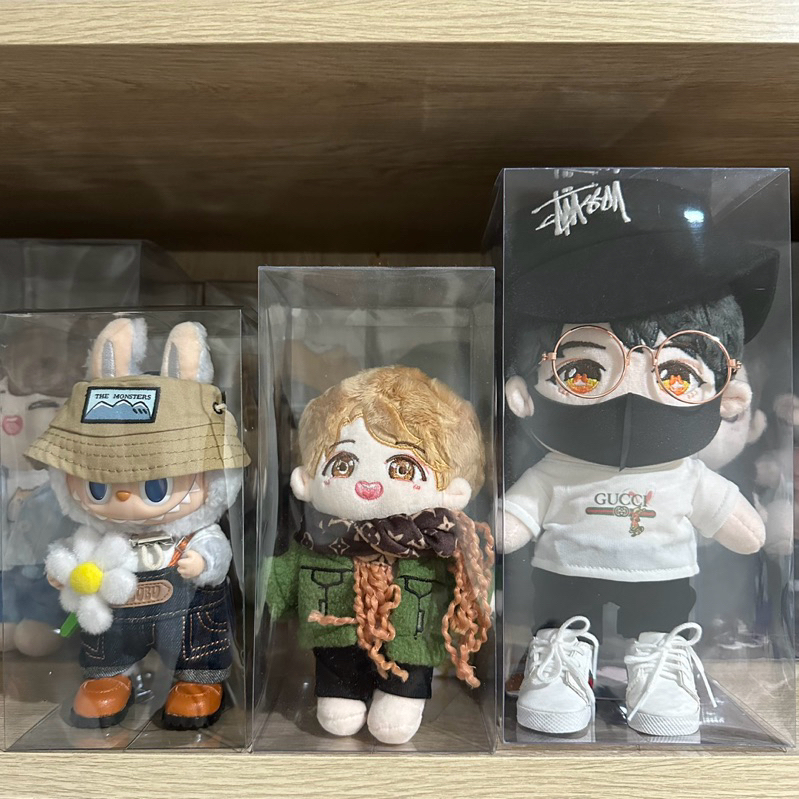 [อัพเดตไซส์Labubu!!!] กล่องใสใส่ตุ๊กตาสะสม 15/17/20cm