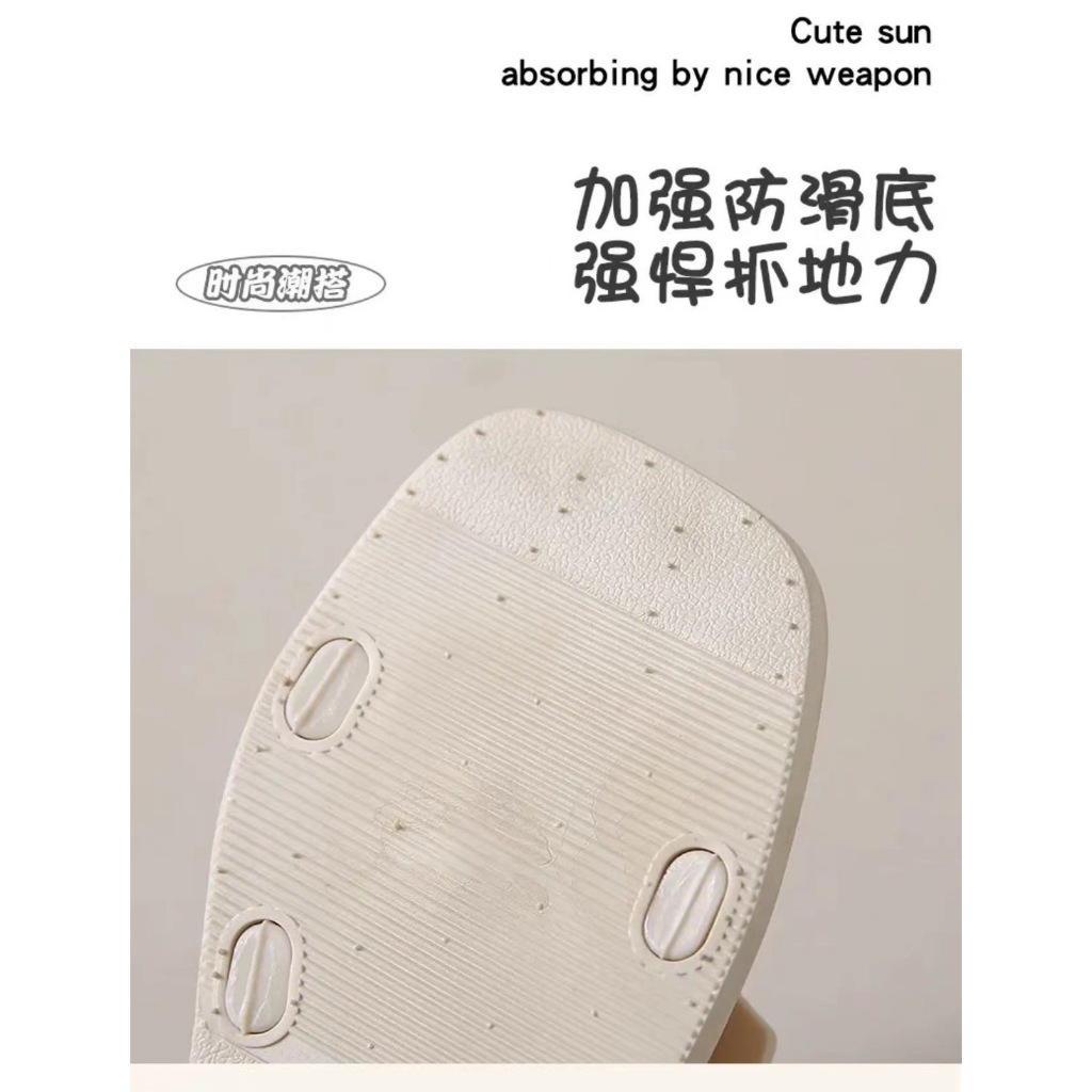 พร้อมส่ง  รองเท้าแตะแบบสวม รองเท้าแตะผู้หญิง สบาย ๆ กันลื่น#818--34#