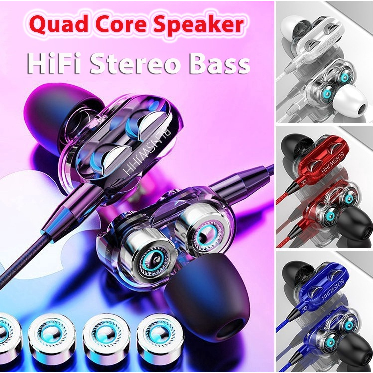 🚚พร้อมส่ง🚚Super หูฟังเบส 9D แบบมีสาย พร้อมไมโครโฟน อินเตอร์เฟซ 3.5 มม. Super Bass 9D Wired Headphones