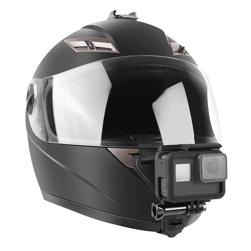 ชุดอุปกรณ์ติดกล้อง GoPro บนหมวกกันน็อค บริเวณคางและหัว thumbnail 6