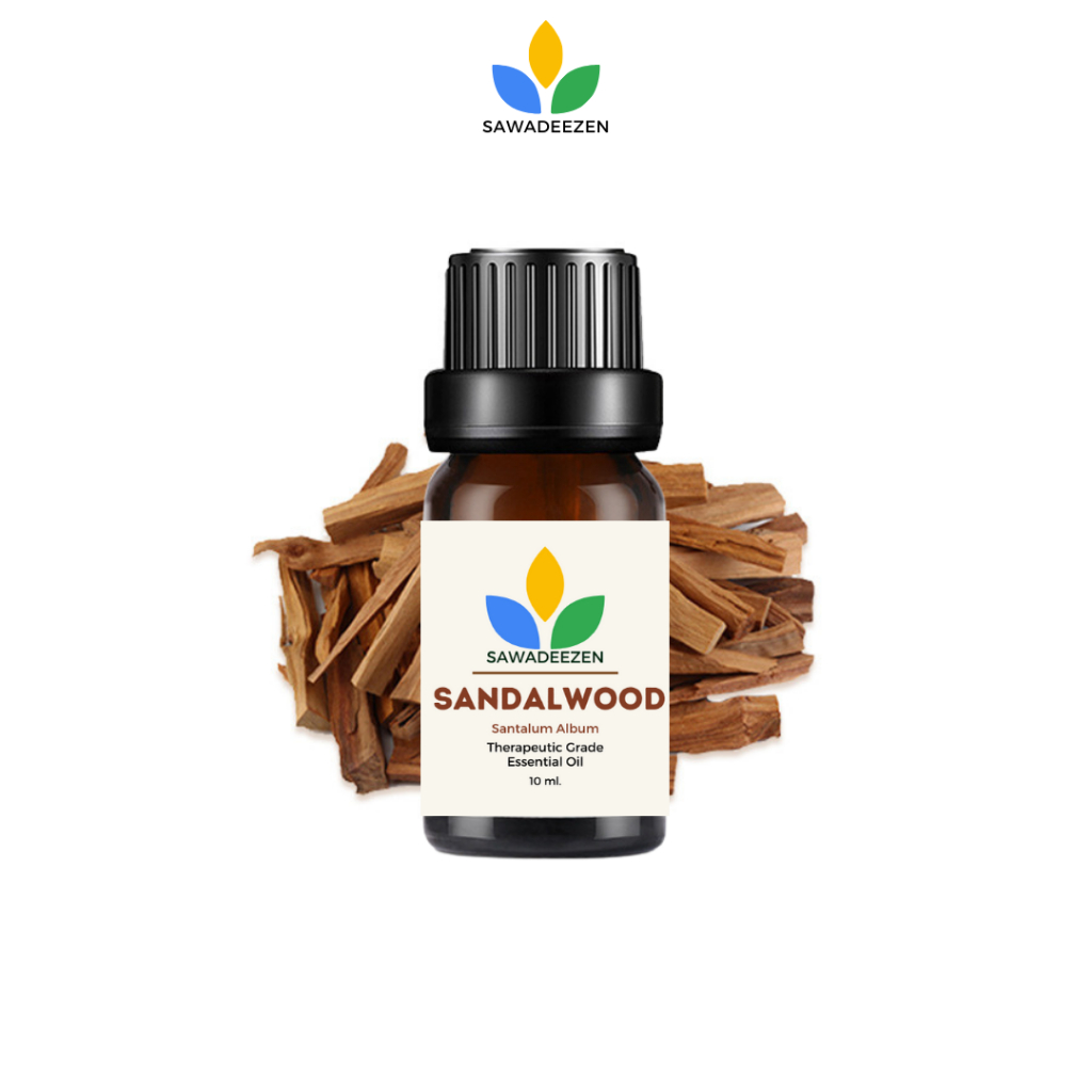 Sandalwood Essential Oil 100% Pure Therapeutic Grade 10 ml น้ำมันหอมระเหย ไม้จันทน์หอม | SawadeeZen
