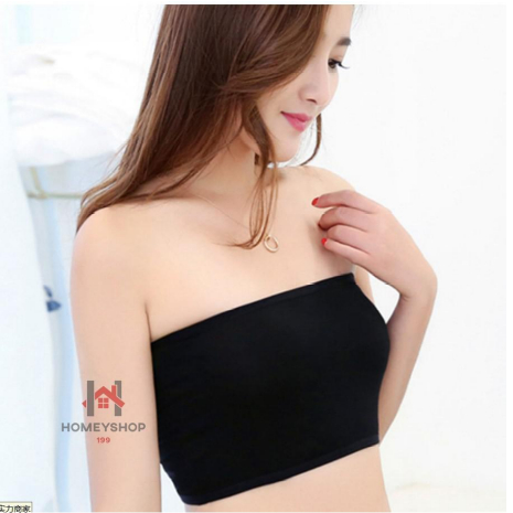 ถูกมาก เกาะอก กันโป๊ ผ้าคัตตอน ผ้านุ่ม แบบสวม ไม่มีฟองน้ำ hs99