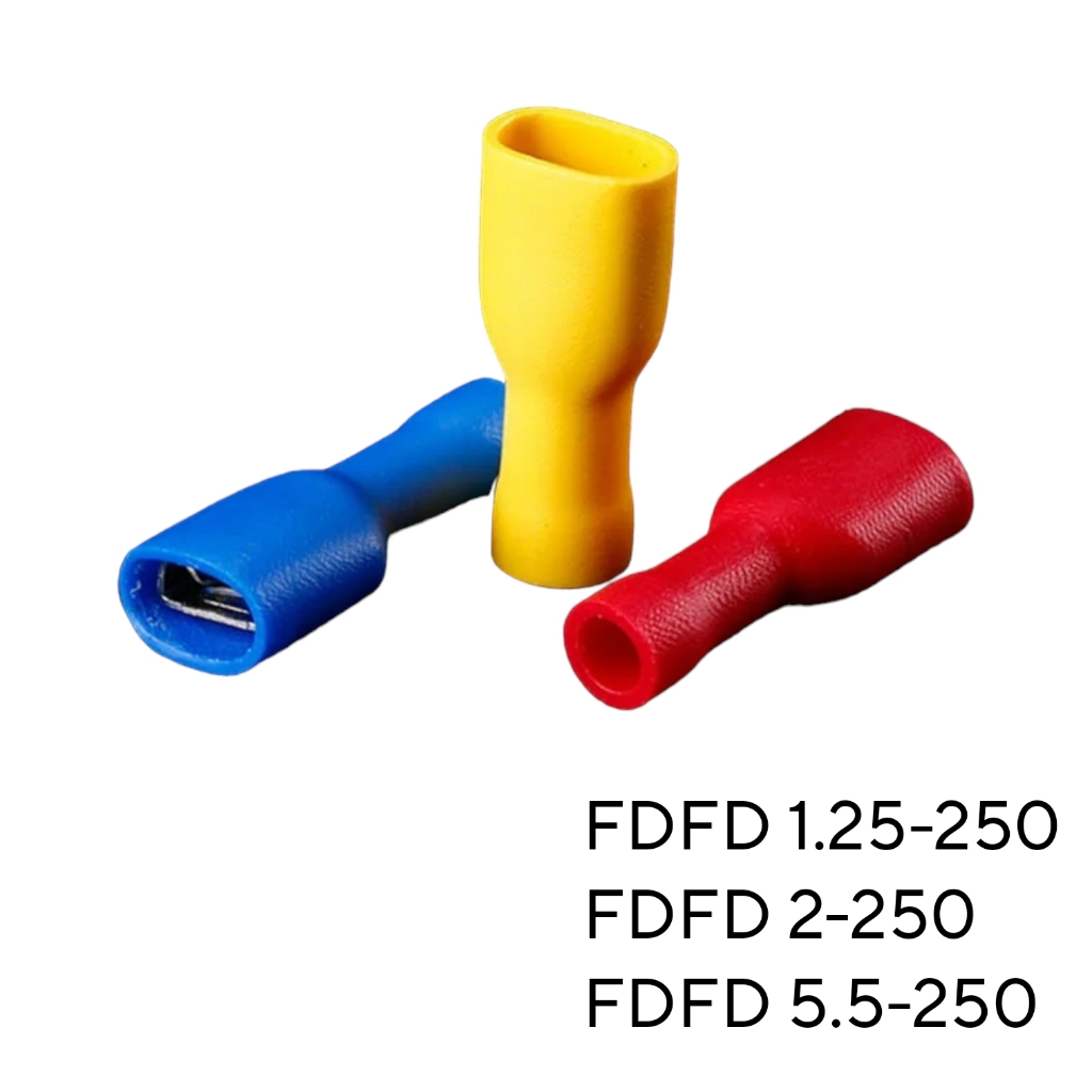 หางปลาเสียบแอร์เมียหุ้มเต็ม FDFD 1.25-250 , FDFD 2-250 , FDFD 5.5-250