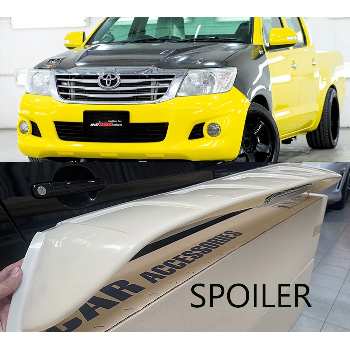 สปอยเลอร์หลัง Spoiler Vigo 2004 -2014 โฉม 4 ประตู มีไฟเบรค ไม่เจาะ เข้ารูป ติดด้วย 3M พร้อมส่งวันนี้