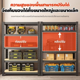 KANO ชั้นวางของ 3/4/5/6ชั้น ชั้นเหล็กวางสินค้า แข็งแรง ทนทาน ชั้นเก็บอุปกรณ์ ชั้นวางของครัคม่เป็นสนิม กันน้ำท shelf
