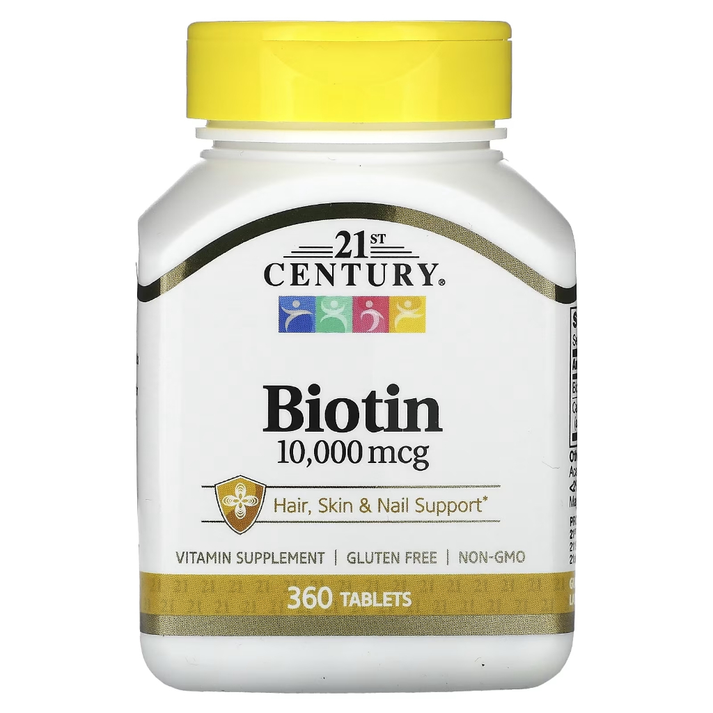21st Century - Biotin 10000 mcg (360 Tablets) ไบโอติน