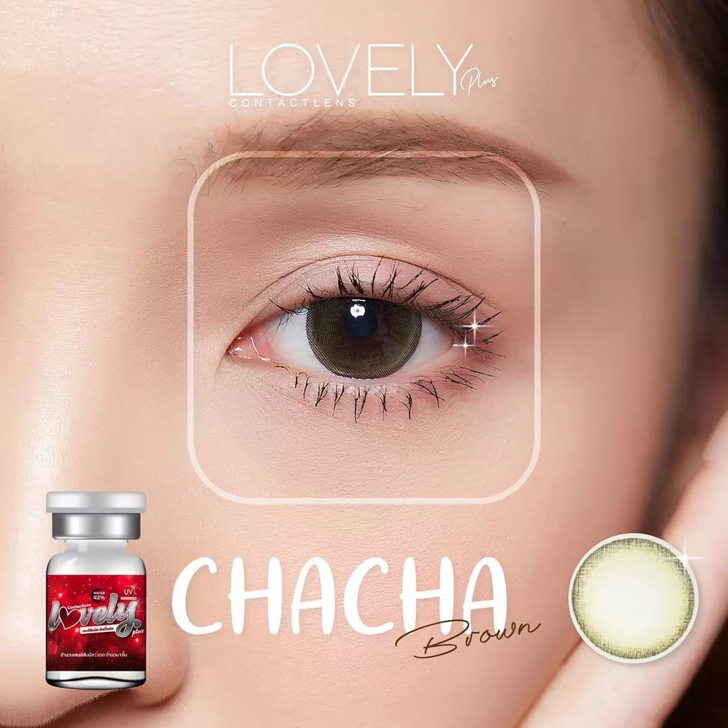 🔥 คอนแทคเลนส์ ✨ขนาดบิ๊กอาย✨Brown✨Chacha/Tara (Lovelylens)